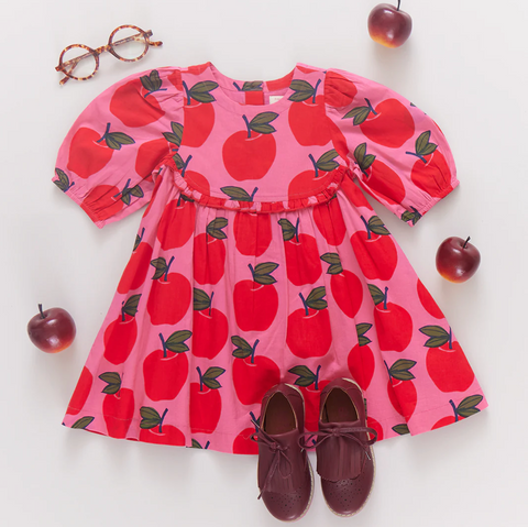 girls rowan dress | pink apples