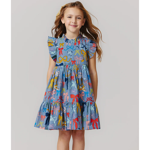 girls jennifer dress | bows on bows