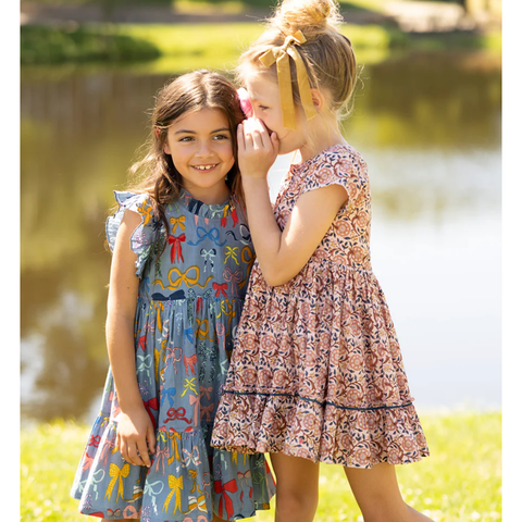 girls jennifer dress | bows on bows