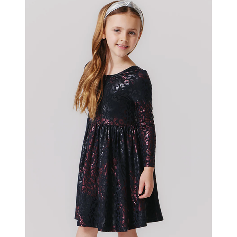 girls lame laurie dress | leopard spots