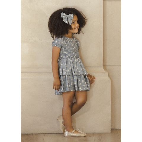 cosette dress || blue ditsy