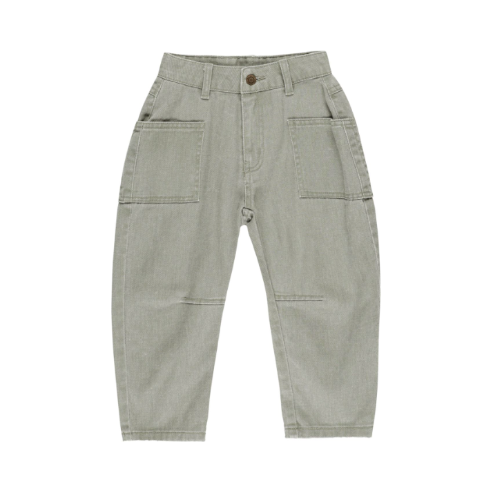 barrel pant || washed laurel