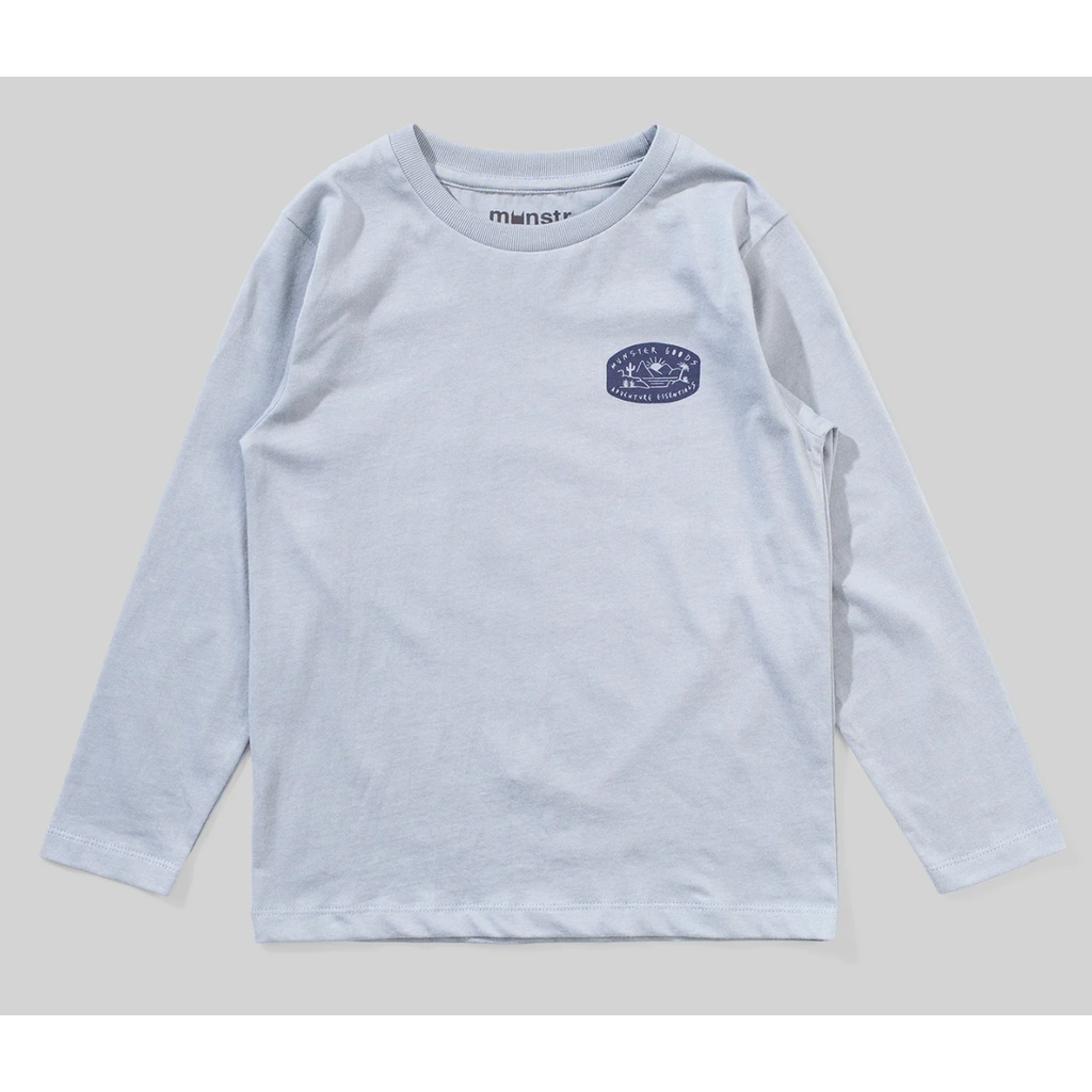 island l/s tee| mid blue