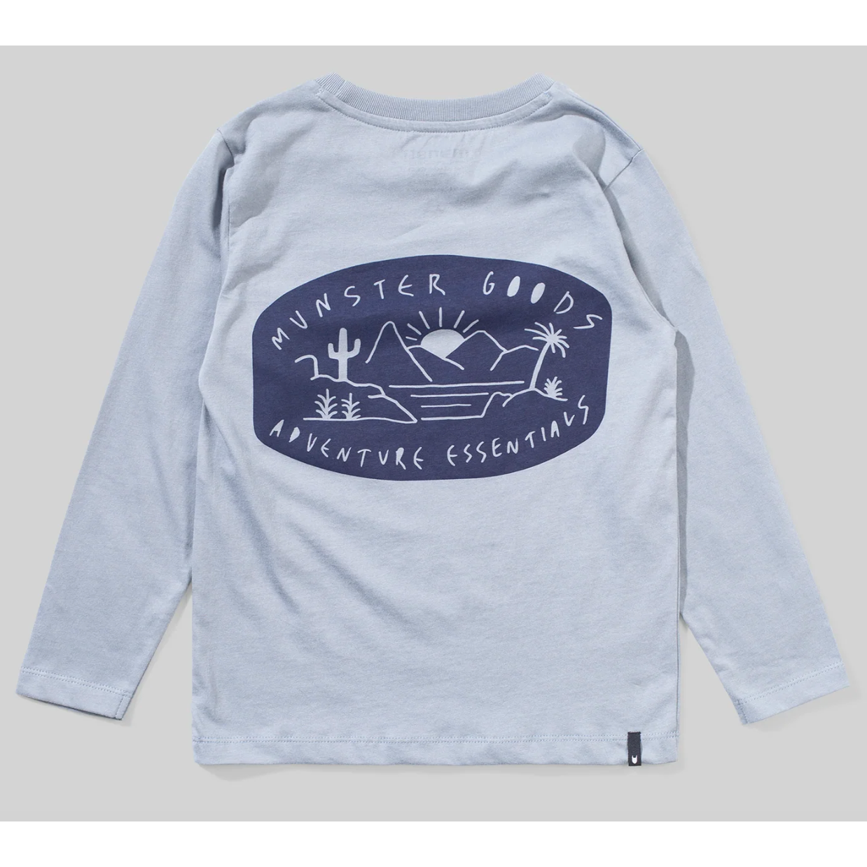 island l/s tee| mid blue