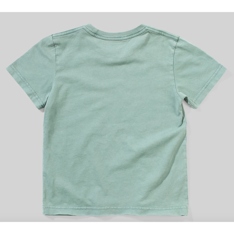 plain s/s tee | washed new green