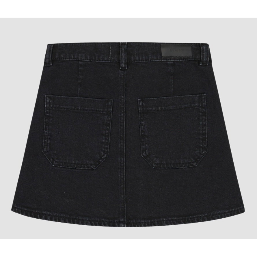 jenny mini skirt | black coated