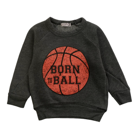 long sleeve contrast crew | born to ball