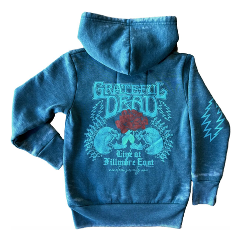 grateful dead skellies hoodie + sweatpant | river green