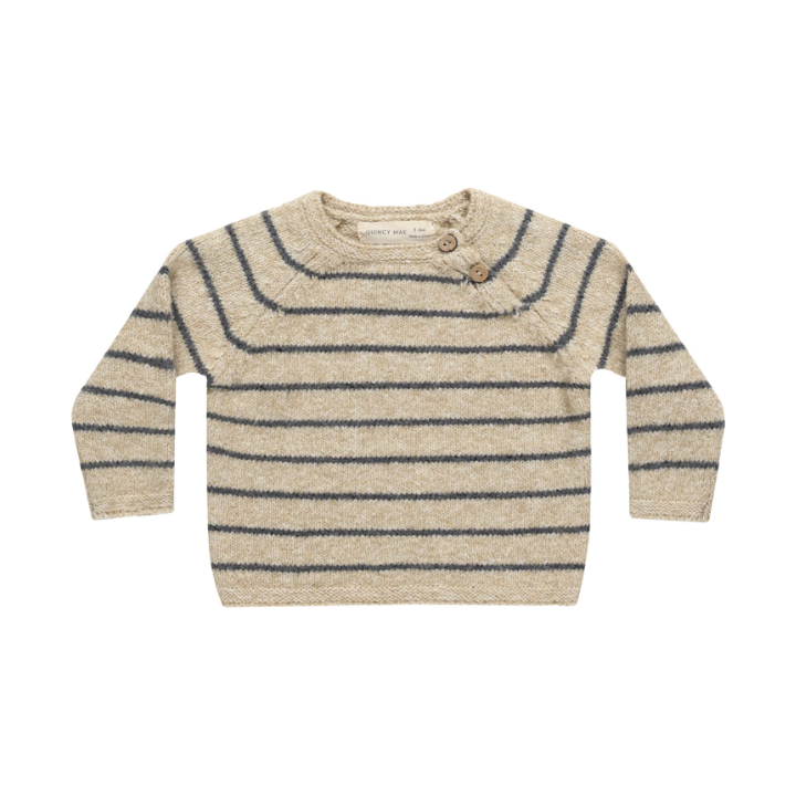 ace knit sweater || indigo stripe