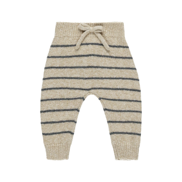 knit pant || indigo stripe