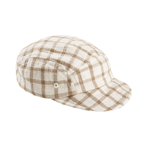 baby cap || cinnamon check