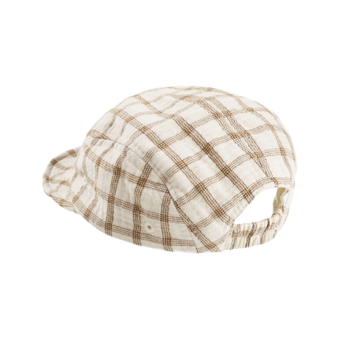 baby cap || cinnamon check