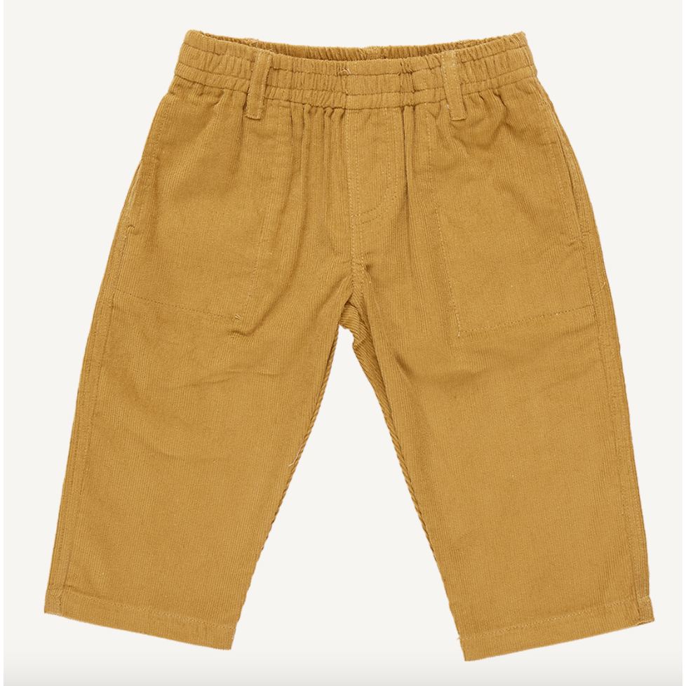 boys corduroy jackson pant | gold