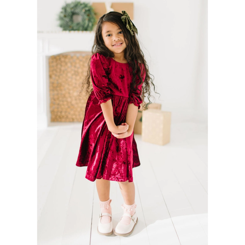 pippa dress | crushed cranberry