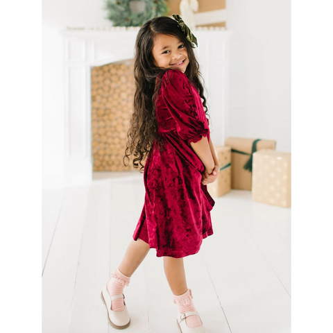 pippa dress | crushed cranberry