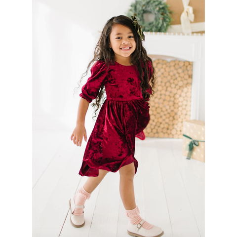 pippa dress | crushed cranberry