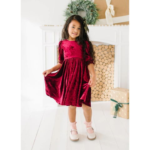 pippa dress | crushed cranberry