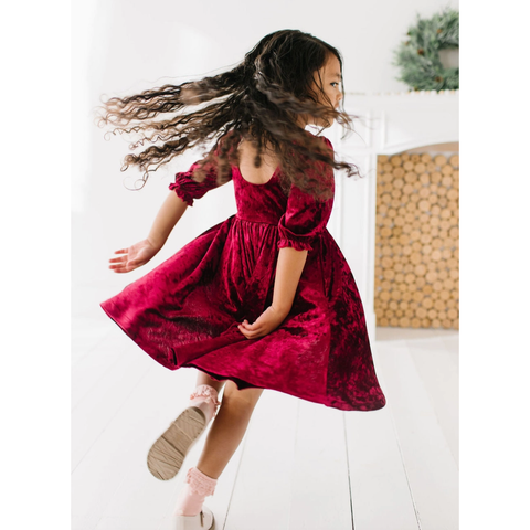 pippa dress | crushed cranberry