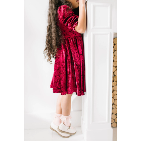 pippa dress | crushed cranberry