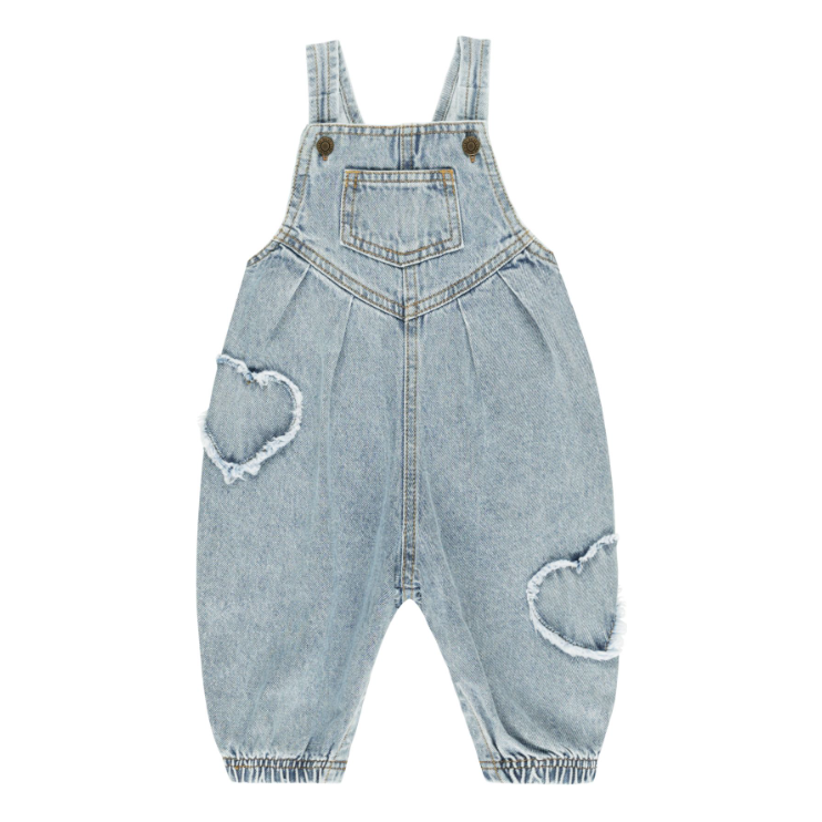 vintage overall || light washed denim