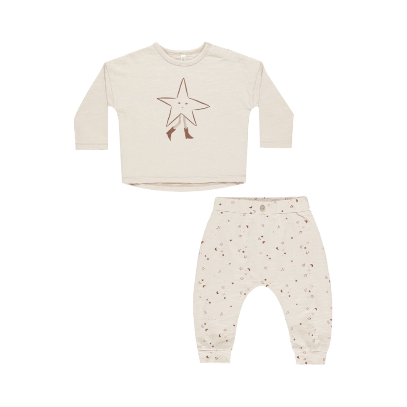 long sleeve tee + pant set || twinkle