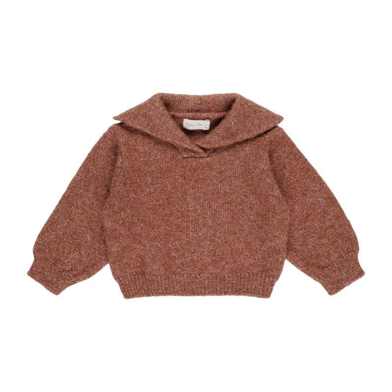 cash pullover || heathered brick