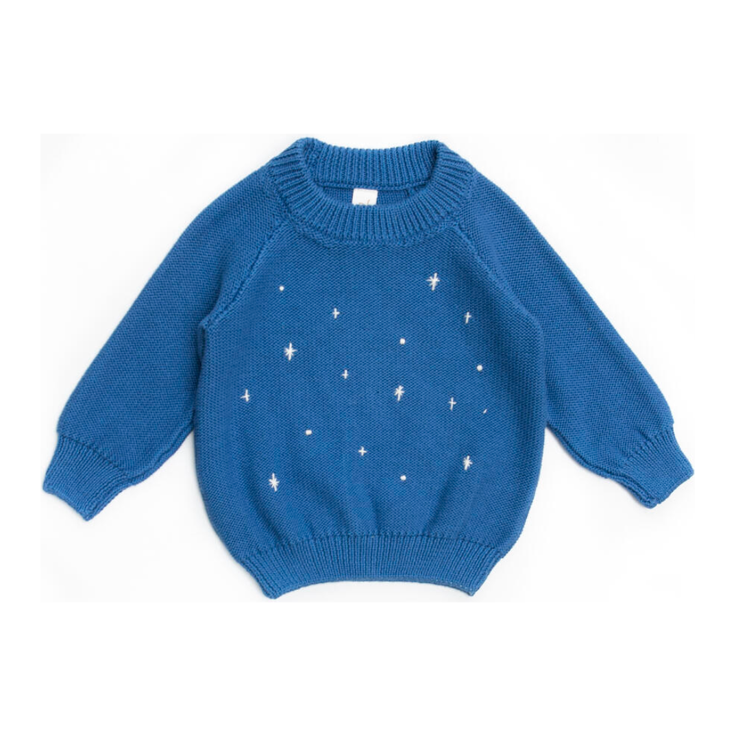 stars sweater | federal blue