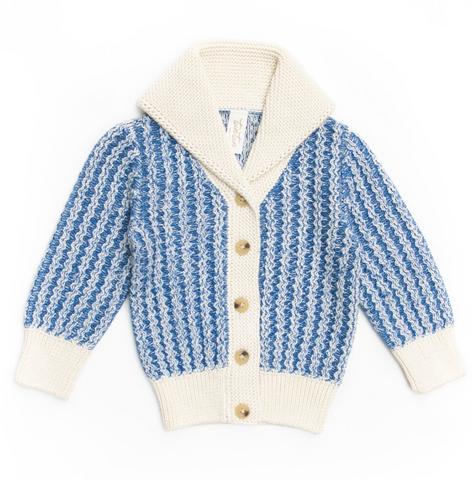 chase cardigan | federal blue  + natural