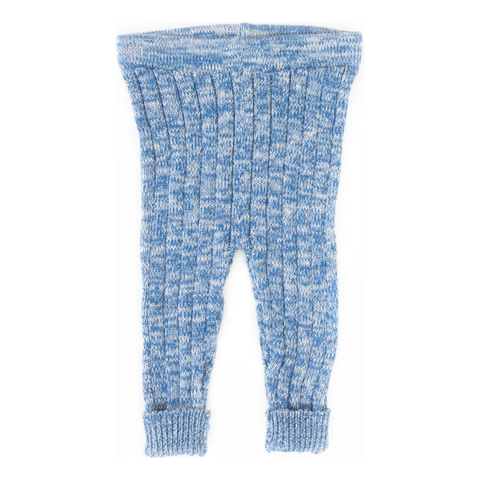 knitted leggings | federal blue marl