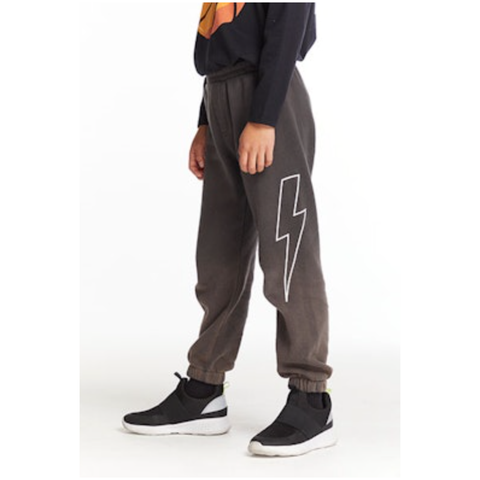 lightning bolt pants | true black