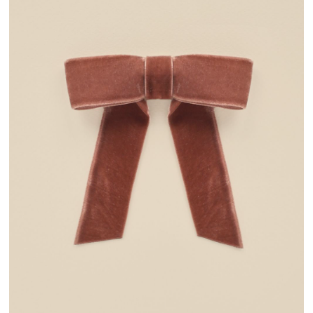 velvet bow | poppy