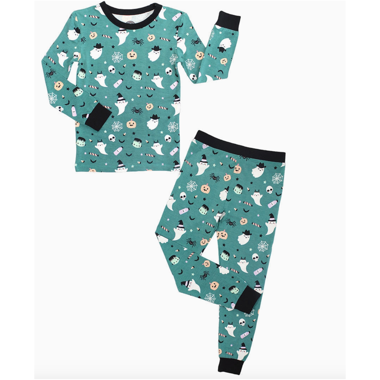 halloween boo crew ghost glow in the dark pajamas