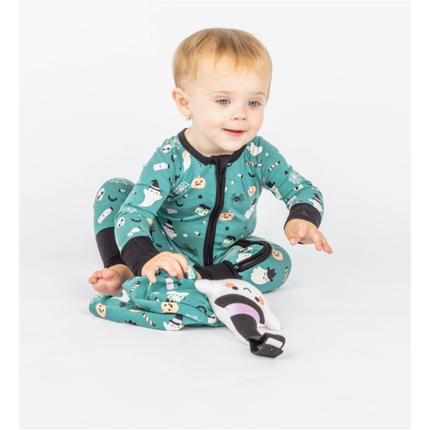 halloween boo crew ghost glow in the dark pajamas convertible sleeper