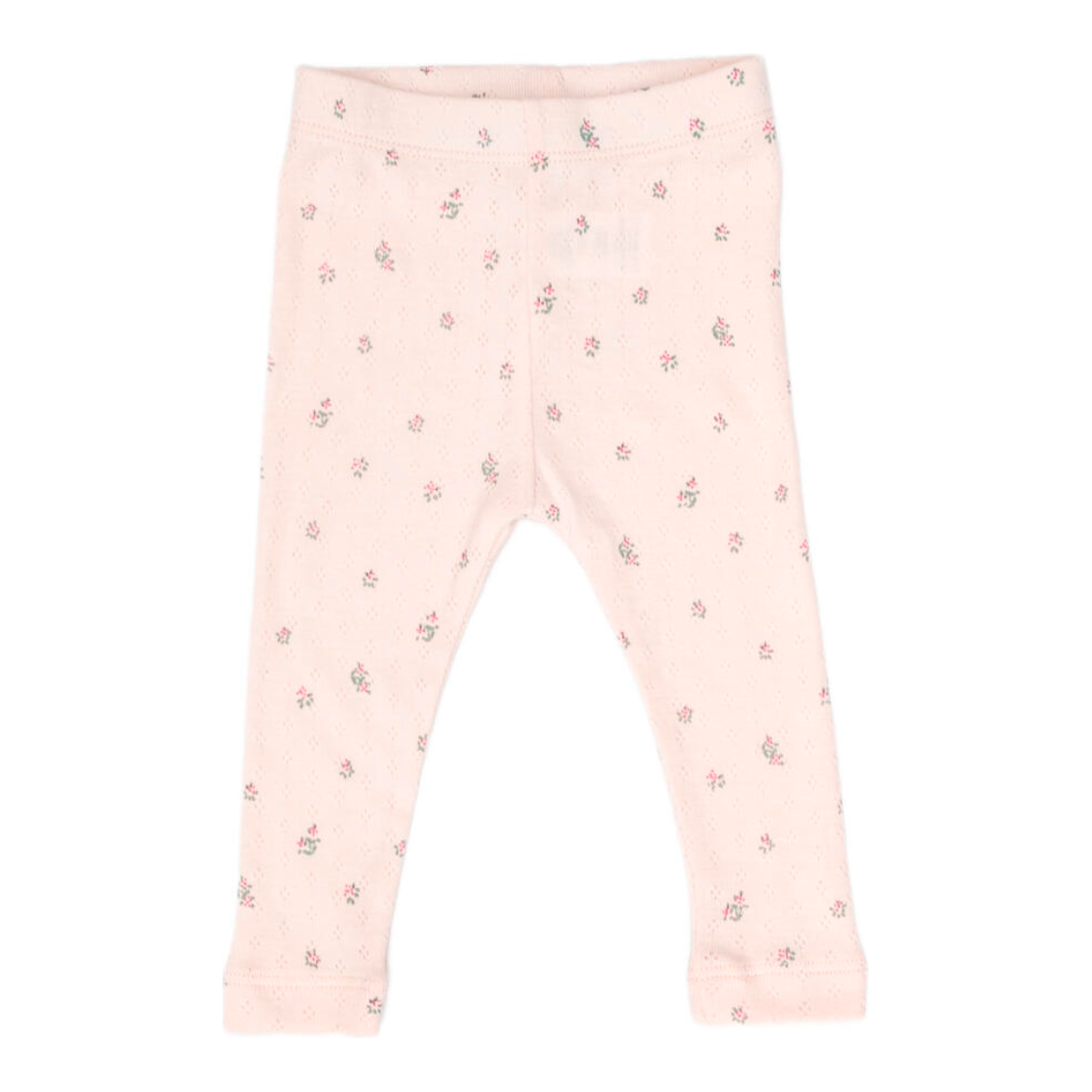 pointelle pants | floweret baby pink