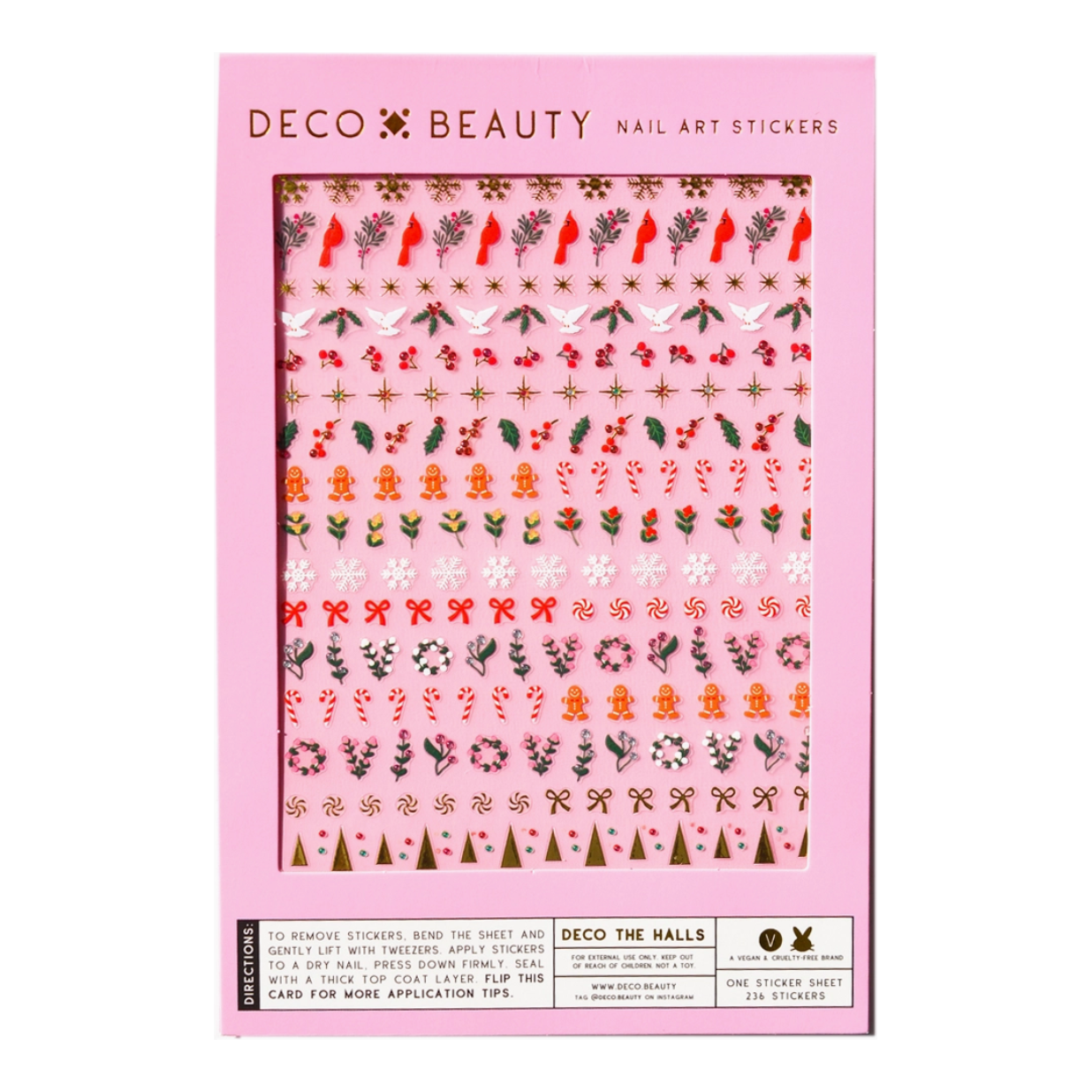 nail art stickers in deco the halls