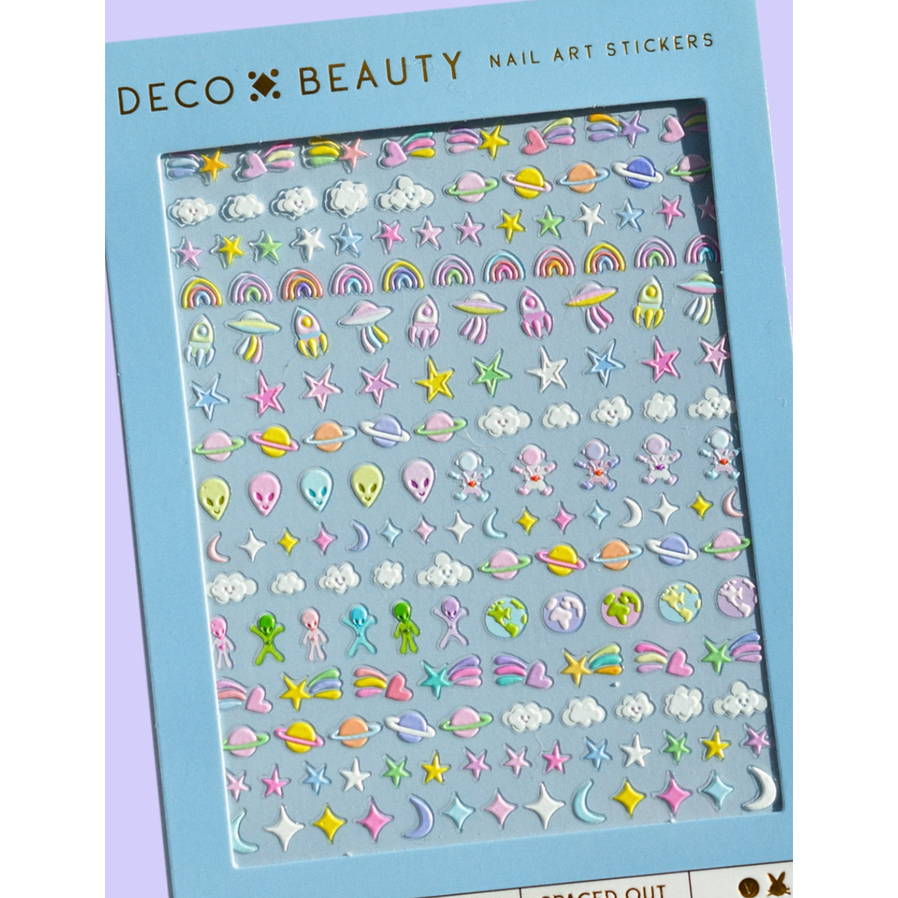 nail art stickers in spaced out