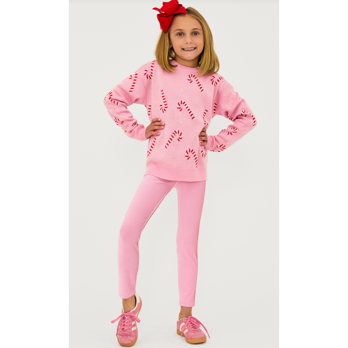 little peppa legging | candy cane