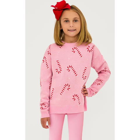 little callie sweater | candy cane