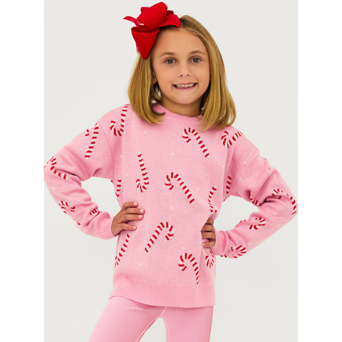 little callie sweater | candy cane