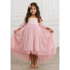 everly dress | pink rose ombre