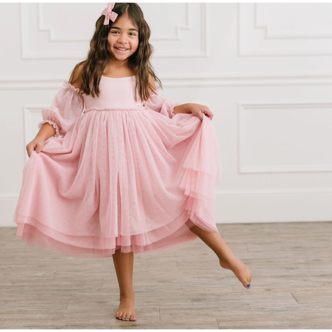 everly dress | pink rose ombre