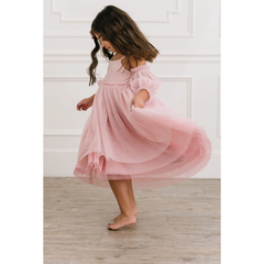 everly dress | pink rose ombre