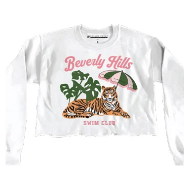 beverly hills crop pullover