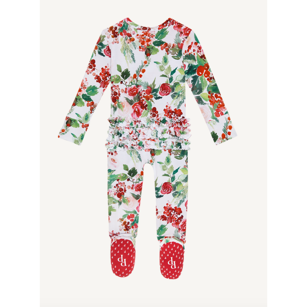 beatrix | footie ruffled zippered one piece