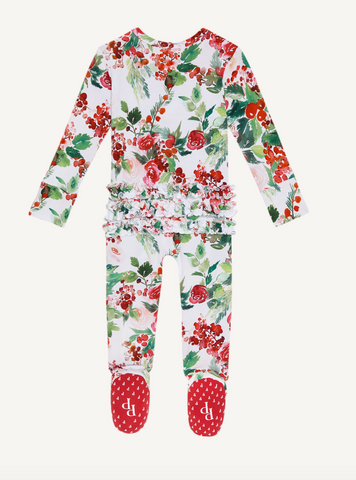 beatrix | footie ruffled zippered one piece