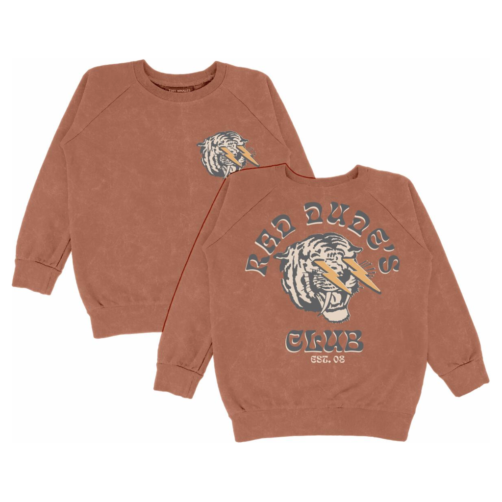 rad dudes club sweatshirt | mineral brick