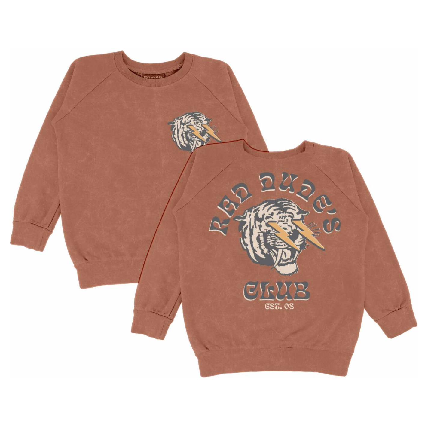 rad dudes club sweatshirt | mineral brick