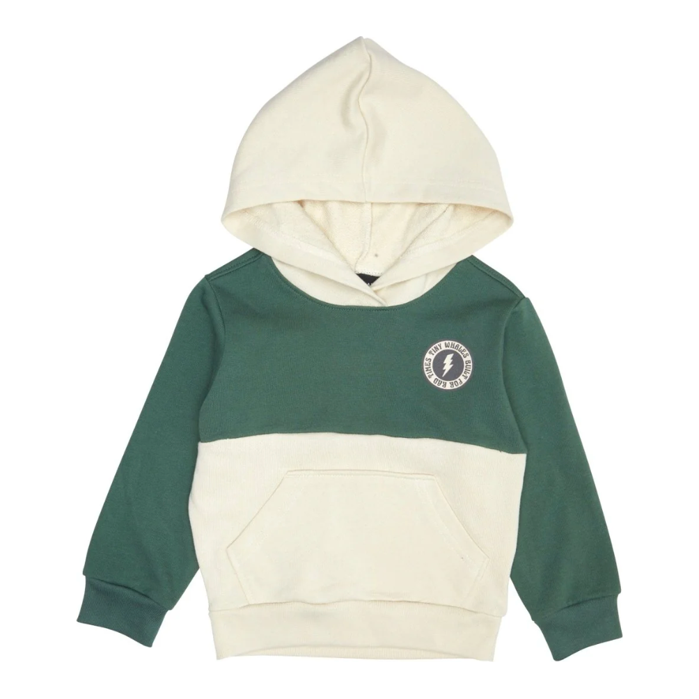 trail blazer hoodie | cream/forest