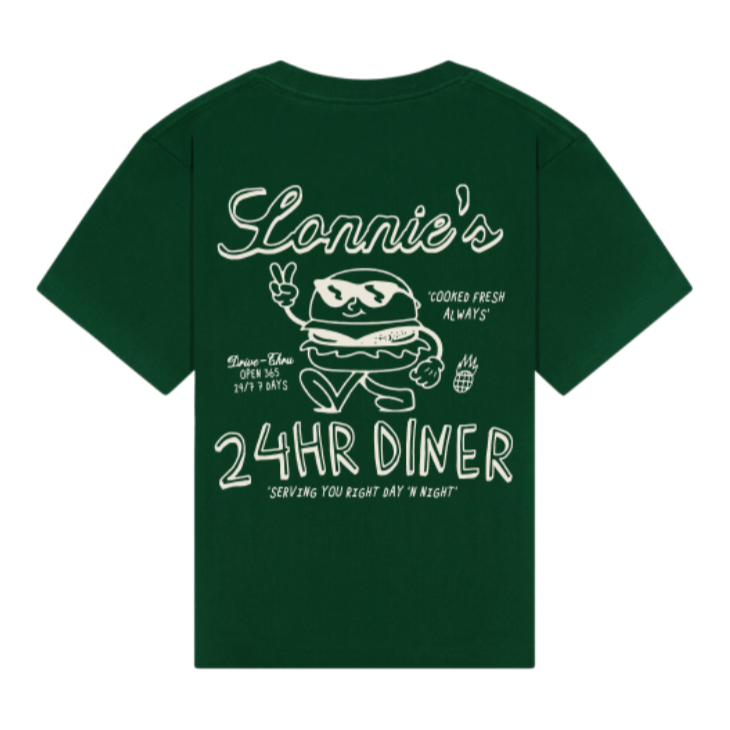 diner tee | forest green