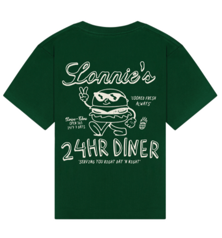 diner tee | forest green